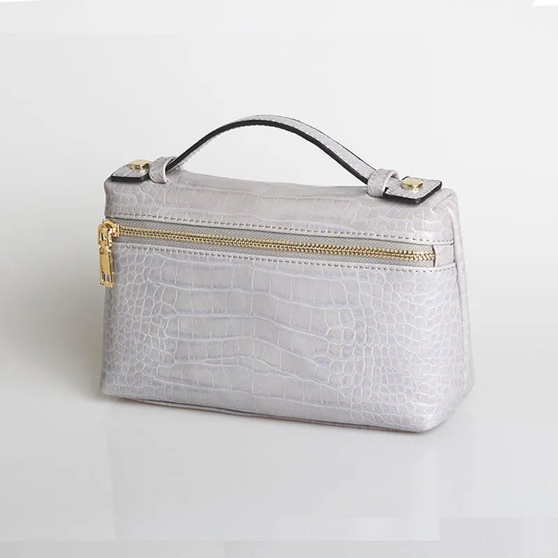 SOERA Minerva Crocodile Pattern Clutch Bag - Handbags -  Pink