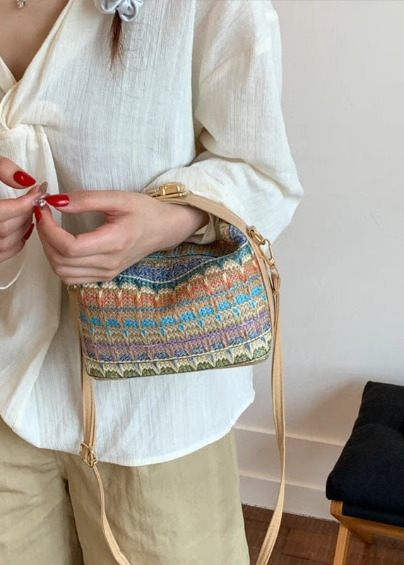 SOERA Raphaela Woven Raffia Sling Bag - Handbags - 1005009607229453-;Gh1774869390937497644 Khaki