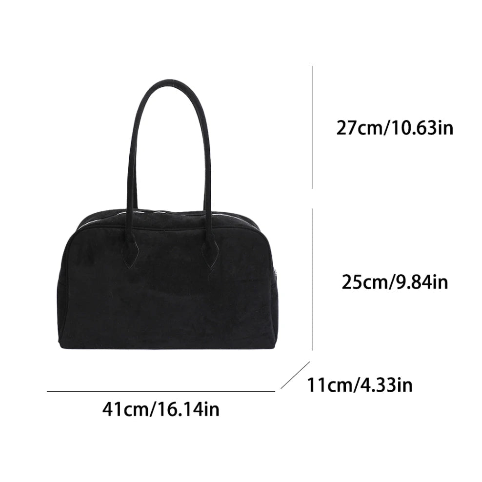SOERA Sandra Suede Tote Bag - Handbags -  Light Brown One Size