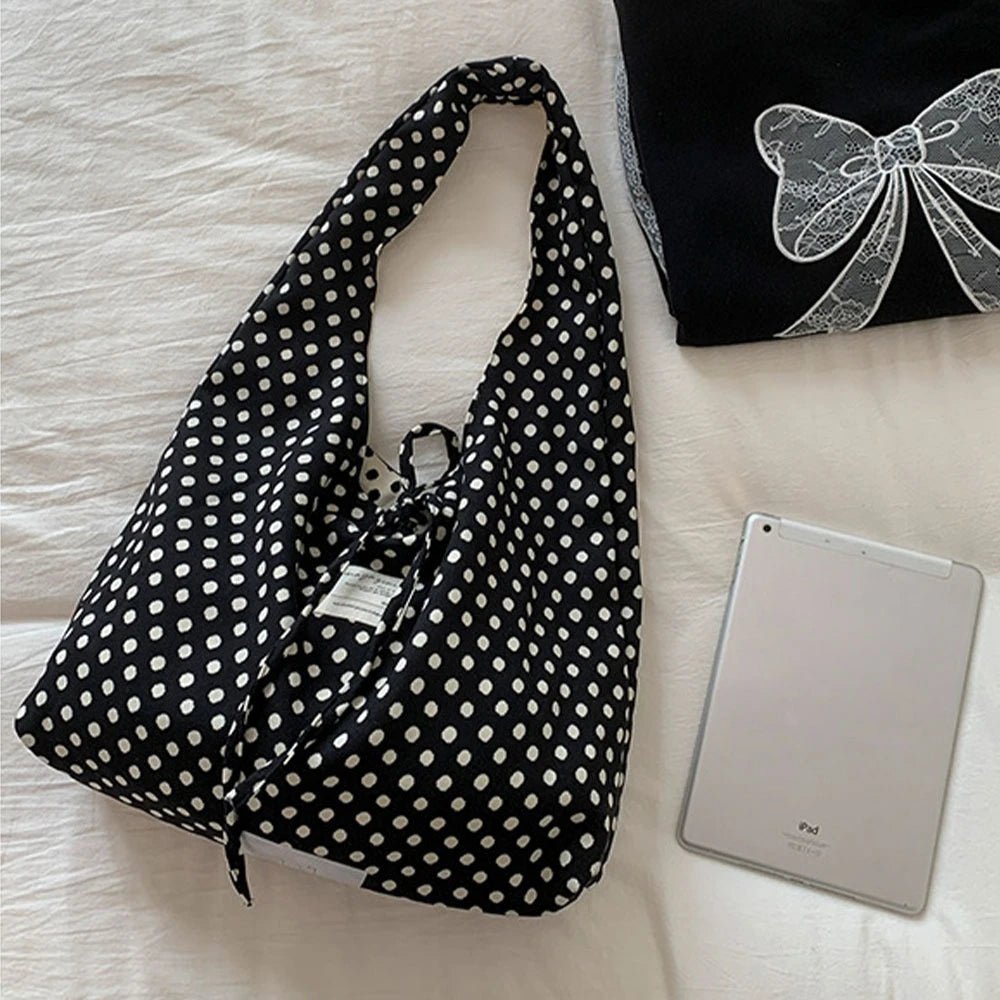 SOERA Sheila Reversible Polka Dot Hobo Bag - Handbags - 1005010659688158-;tv1775118759279870508 Default