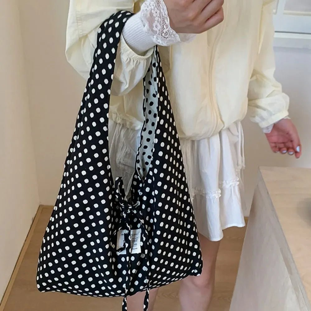 SOERA Sheila Reversible Polka Dot Hobo Bag - Handbags - 1005010659688158-;tv1775118759279870508 Default