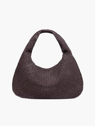 Faux Suede Woven Bag XL