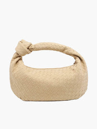 Woven Bag Medium Faux Suede