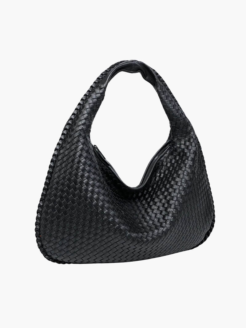 SOERA Woven bag XL - Handbags - DBAD2-QL367005 black