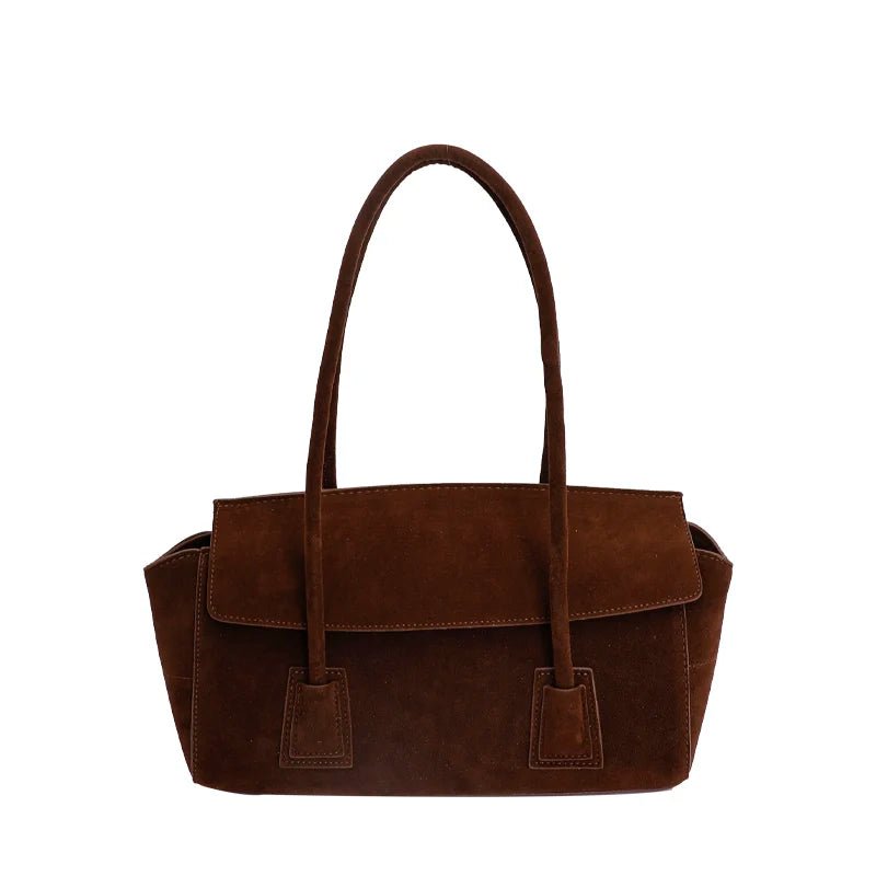 SOERA Yara Sequined Faux Suede Tote Bag - Handbags -  Brown