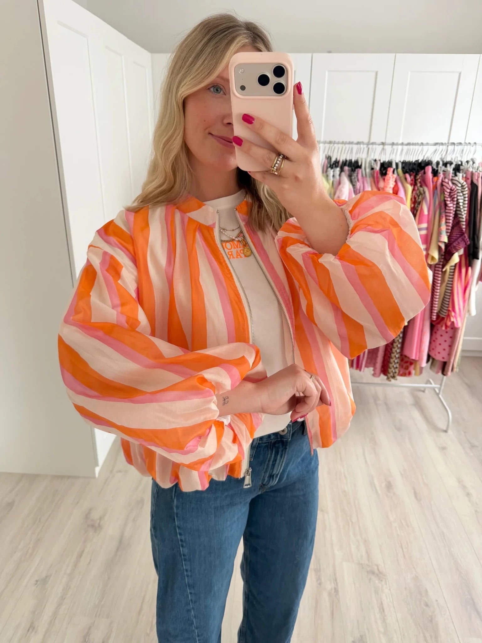 SOERA Aistandre Striped Bomber Jacket - Jacket - SOERA-117379-DEF-OS-10628 M