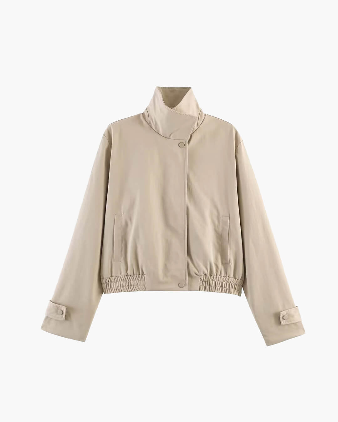 SOERA Jenny High Neck Zip Jacket - Jacket - SOERA-894787-DEF-OS-74436 Beige M