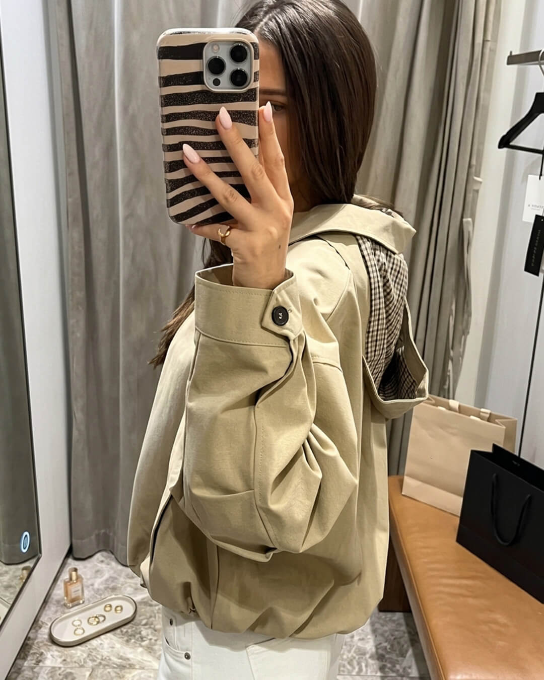 SOERA Julia Hooded Zip Jacket - Jacket - SOERA-372099-KHA-L-11331 Beige L