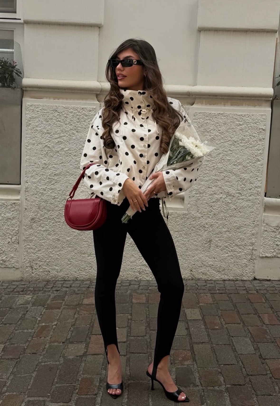 SOERA Presley Polka Dot Puff Sleeve Jacket - Jacket - SOERA-279811-WHI-S-10083 White S