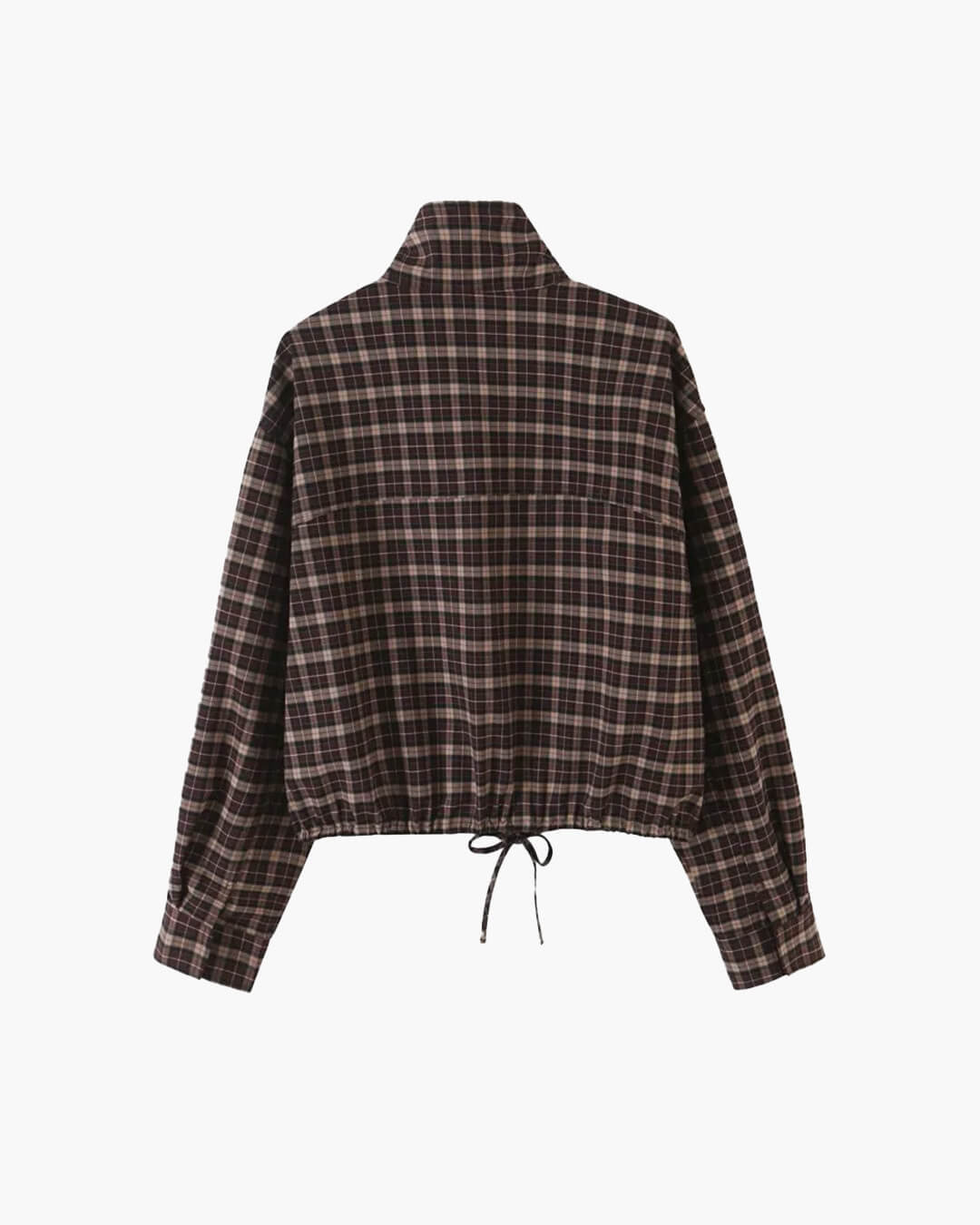 SOERA Rose High Collar Checked Zip Jacket - Jacket - SOERA-535939-PIC-L-71779 L