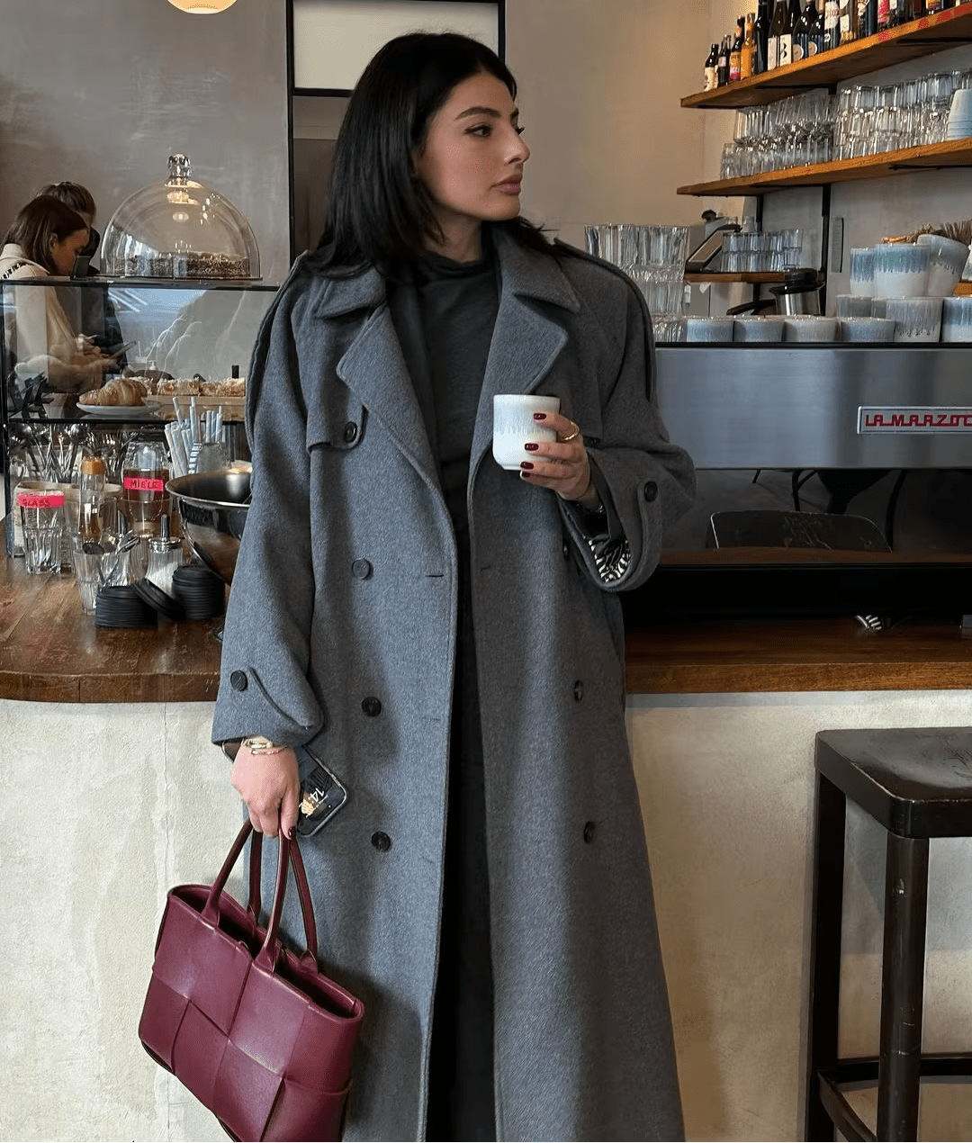 gray winter dress coat Gray Wool Coat,women Long Wool Jacket,button Coat,long Cozy Coat With Pockets,plus Size Winter Coat,dress Coat,winter Outwear
