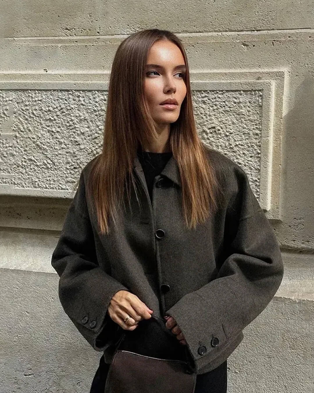 SOERA Angelina Buttoned Short Jacket - Jackets - 1005009897269668-;kN1767257410472935455 S Brown