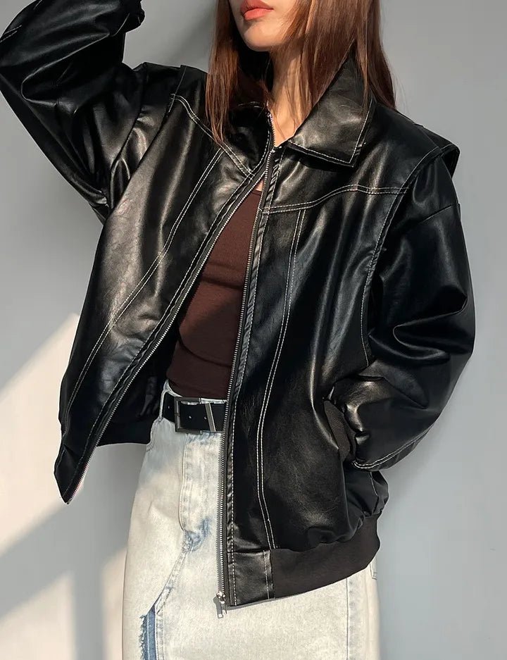 SOERA Brooke Zip-Up Bomber Jacket - Jackets - SOERA-466691-DEF-OS-74825 Black S