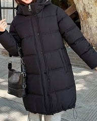 Carlyn su gobtuvu parka striukė