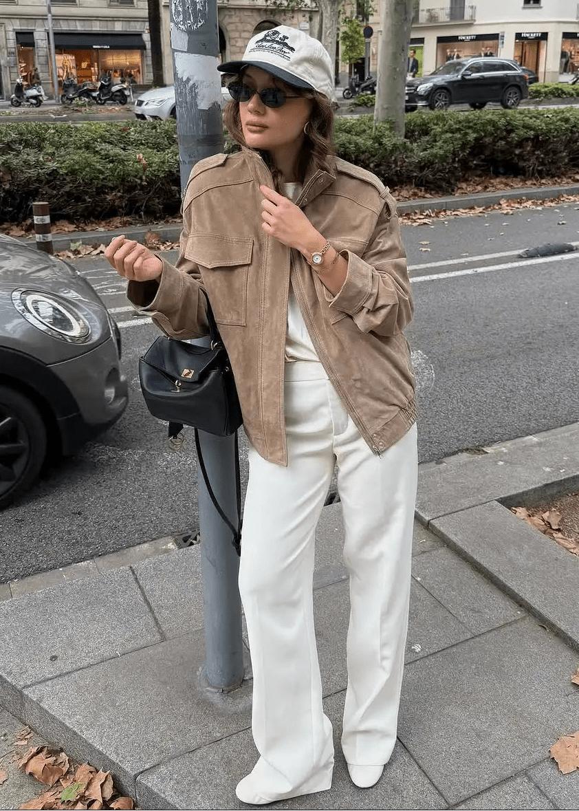 SOERA Charice High - Neck Suede Jacket - Jackets - xK1774004001183403591 Sand S