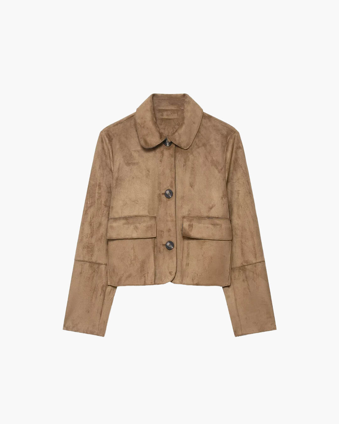 SOERA Elara Suede Jacket - jackets - 3256809599278105-;hP1757549903450664435 Brown S