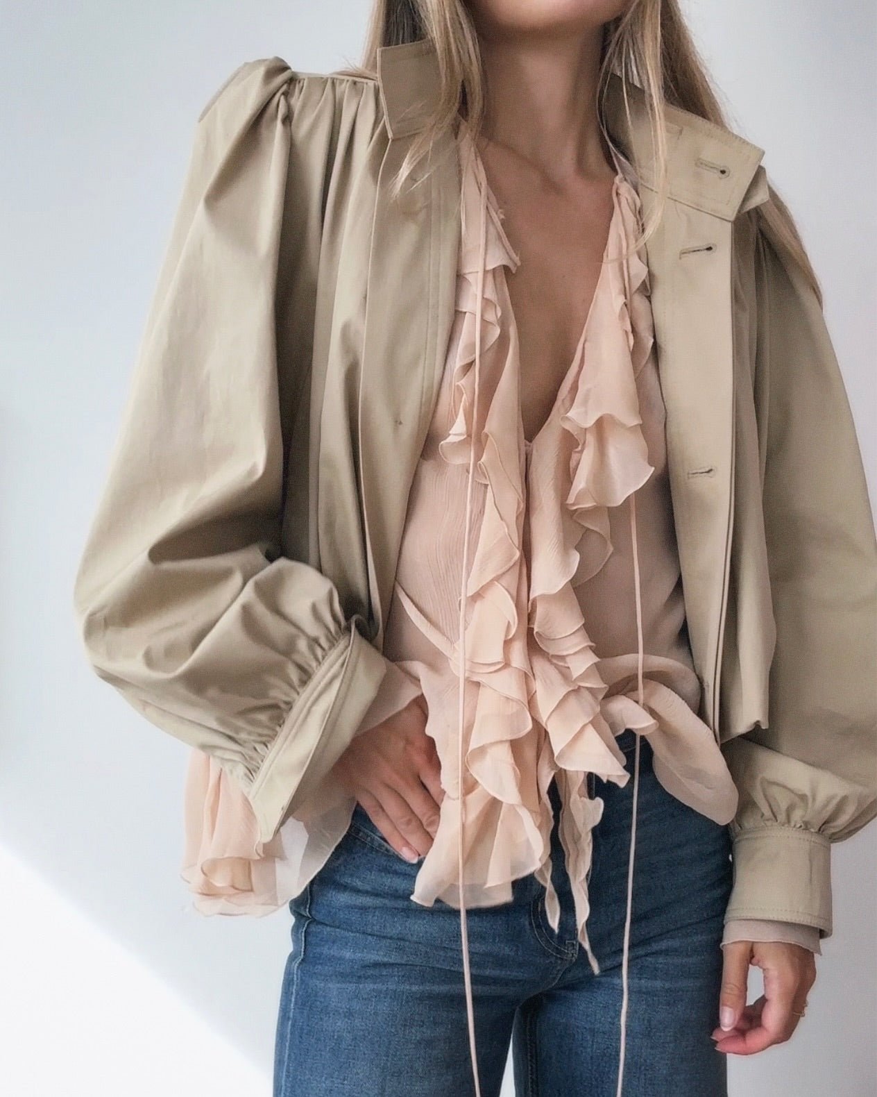 SOERA Karina Cropped Pleated Jacket - Jackets - 1005010257602670-;TG1774012027014509440 M