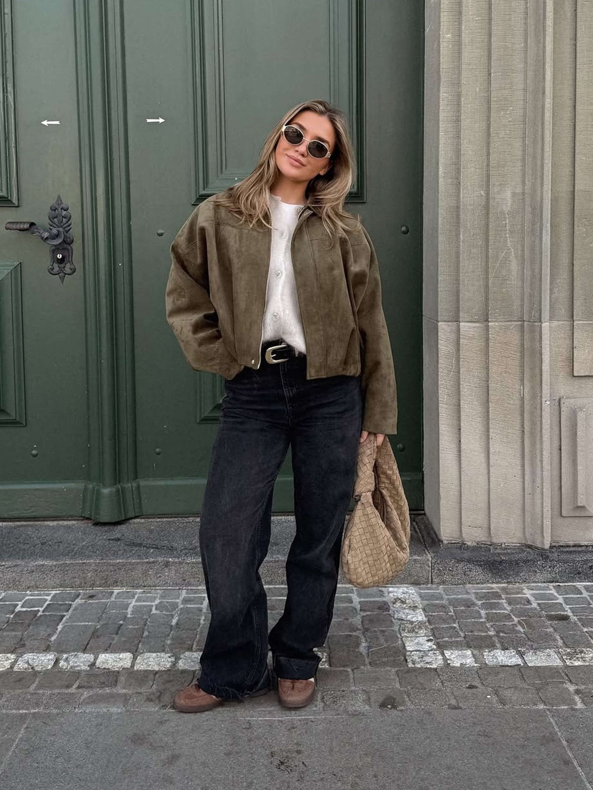 Katherine Suede bomberjacka
