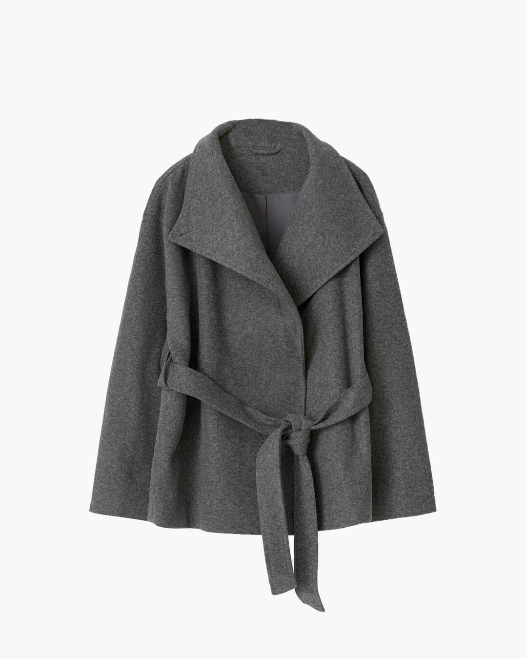 SOERA Loraine Stand Collar Lace Up Coat - Jackets -  Brown S