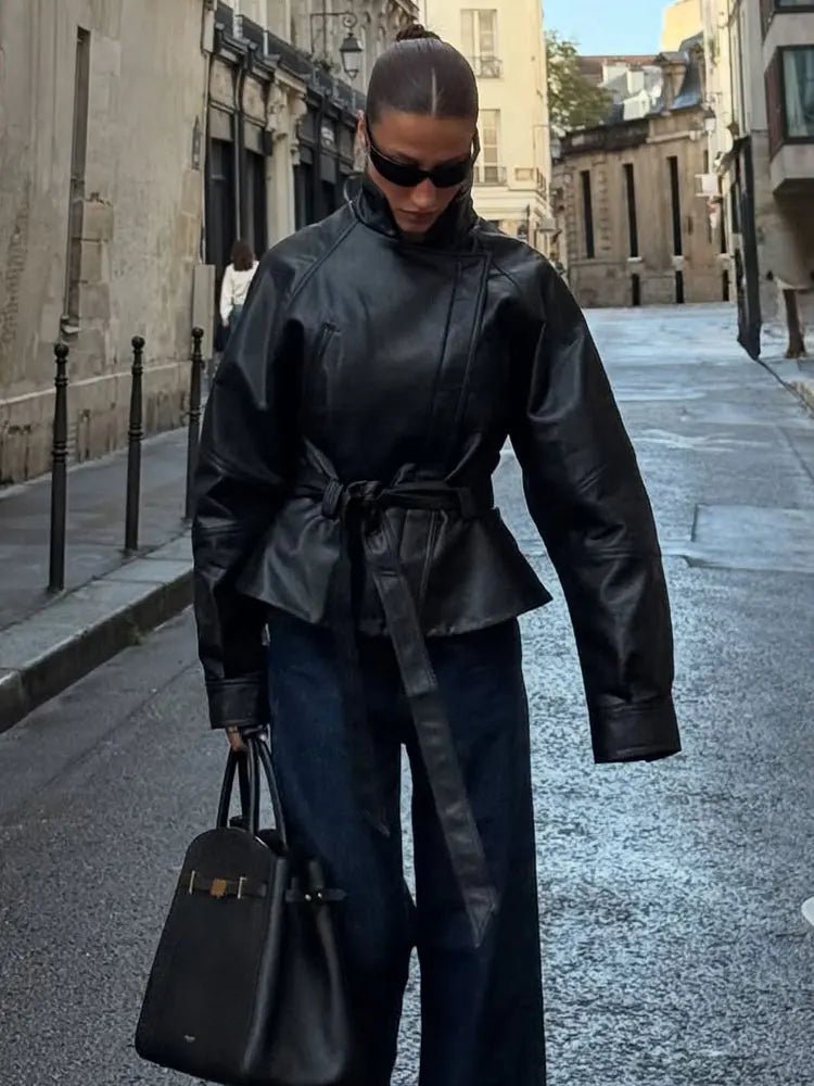 SOERA Maggie Faux Leather Motorcycle Jacket - Jackets - 1005010376469272-;Ua1775244633481879833 Black XS