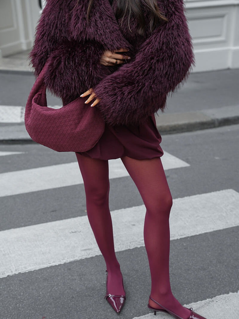 SOERA Mia Faux Fur Jacket - jackets - Soera-Mia-Faux-Fur-Jacket-Burgundy/S Burgundy S