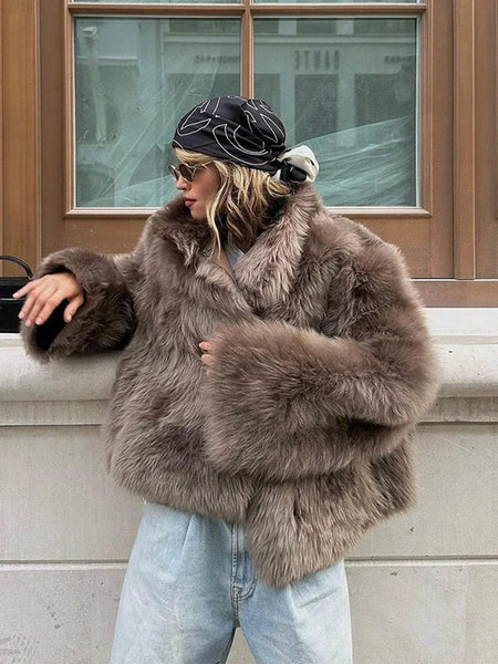 ジャケット・アウター THETOE Zeil Fur Coat soera-jackets-thalia-faux-fur-