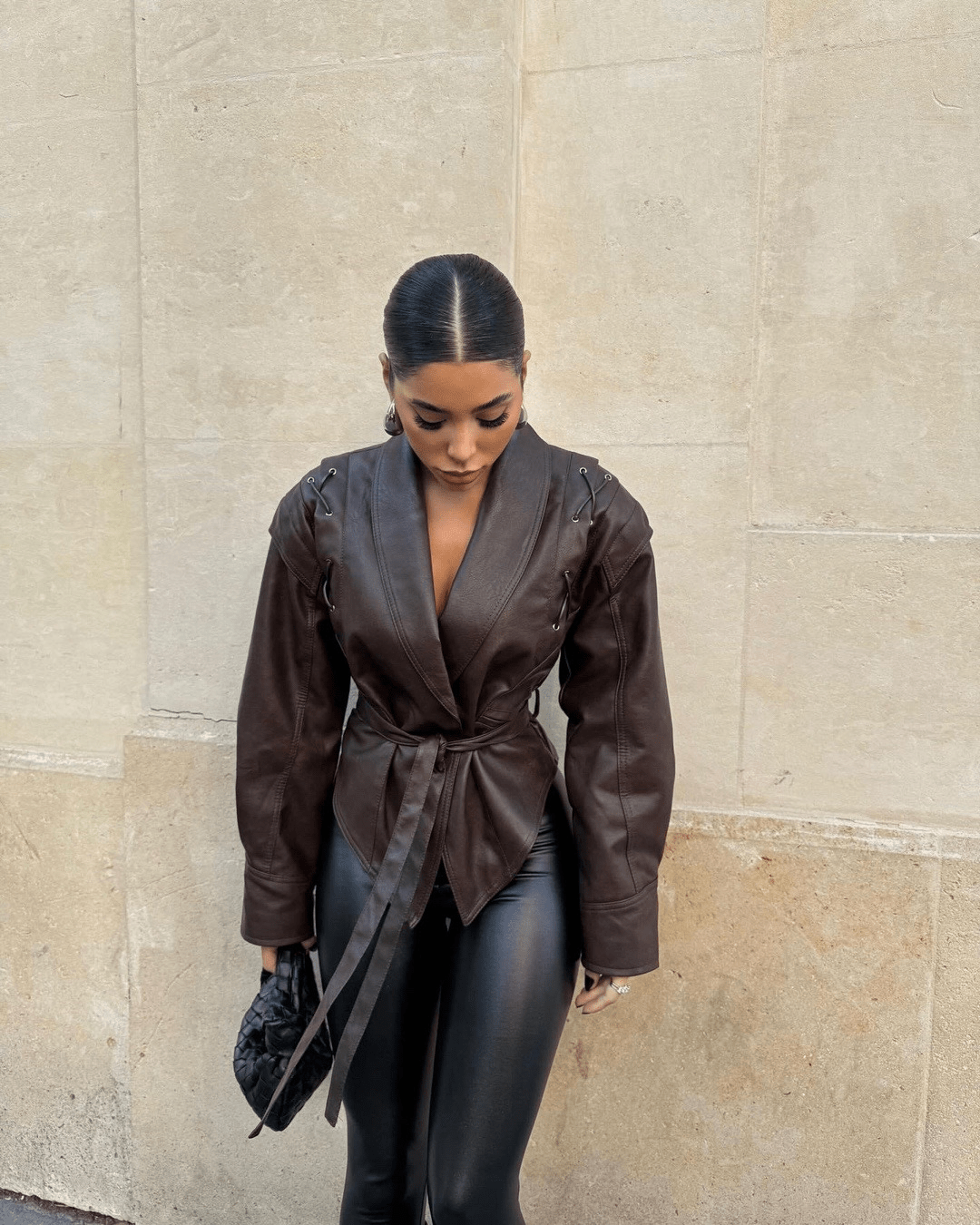 SOERA Veronica Faux Leather Jacket - Jackets - YT1774004001186282704 L