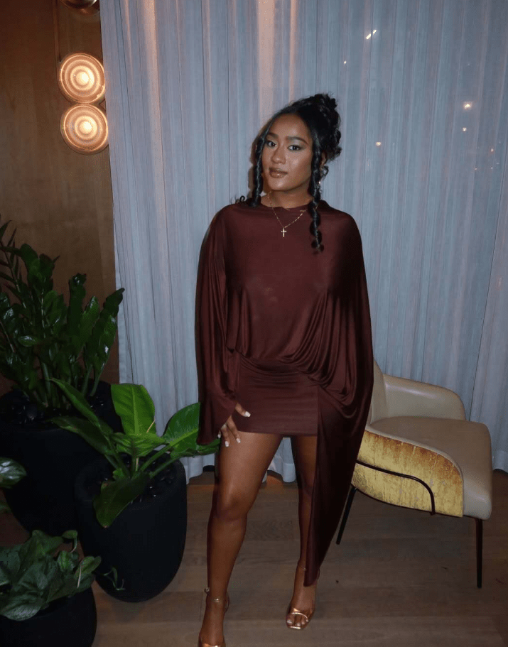 Aheda Draped Batwing Romper | SOERA