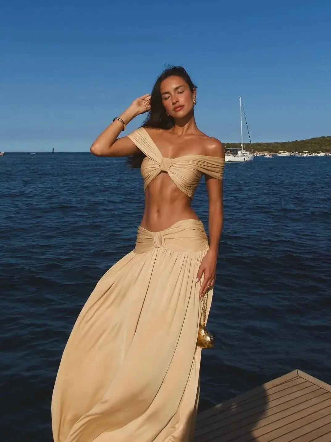 Ainslinn Halter Beach Dress Set