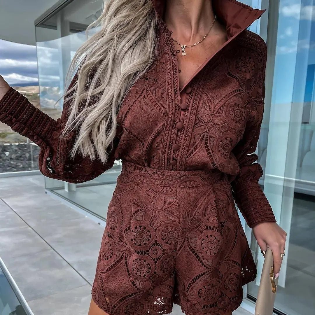 SOERA Bianca Summer Ibiza Ensemble - Matching Sets -  Brown M
