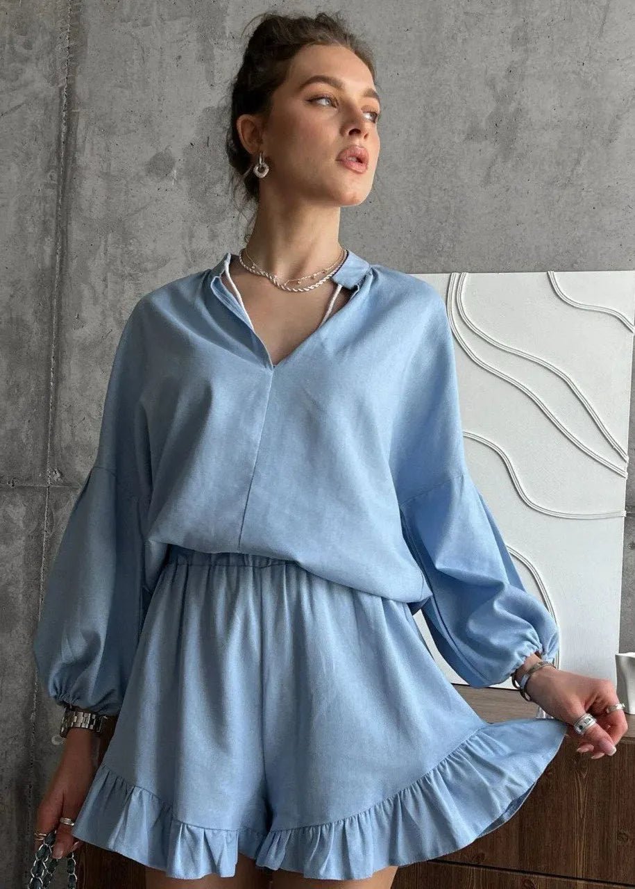 SOERA Celeste Azure Lounge Set - Matching Sets -  Blue M