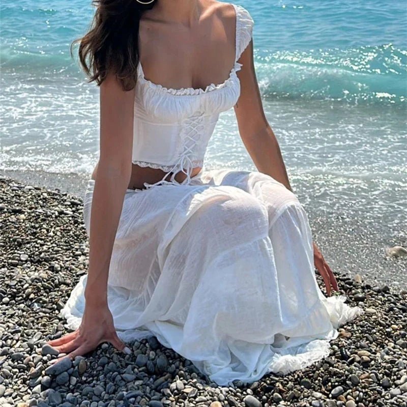 SOERA Sophia Lace Off-Shoulder Two-Piece Set - Matching Sets -  XS
