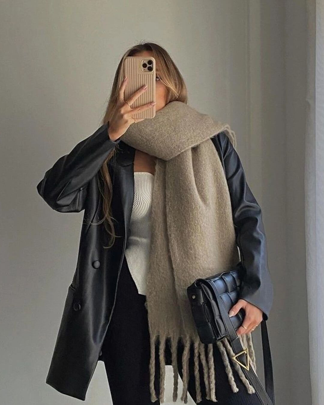 SOERA Tanya Tasseled Winter Scarf - Scarf - 1005009466241802-;DN1764703454509391279 Gray