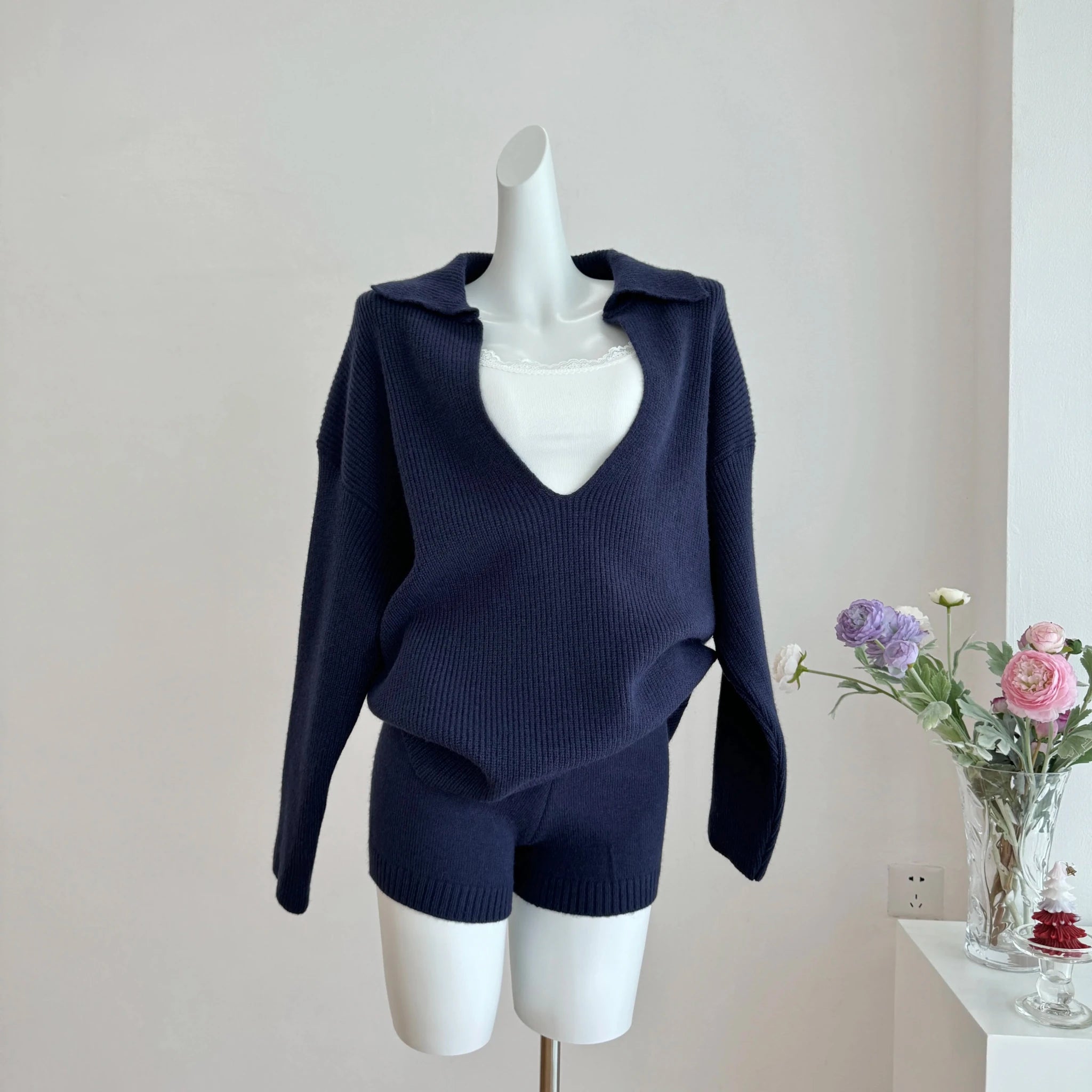 SOERA Jeannette Sweater Suit - Set - 1005007794073525-;iE1769140529556351411 Deep Blue S