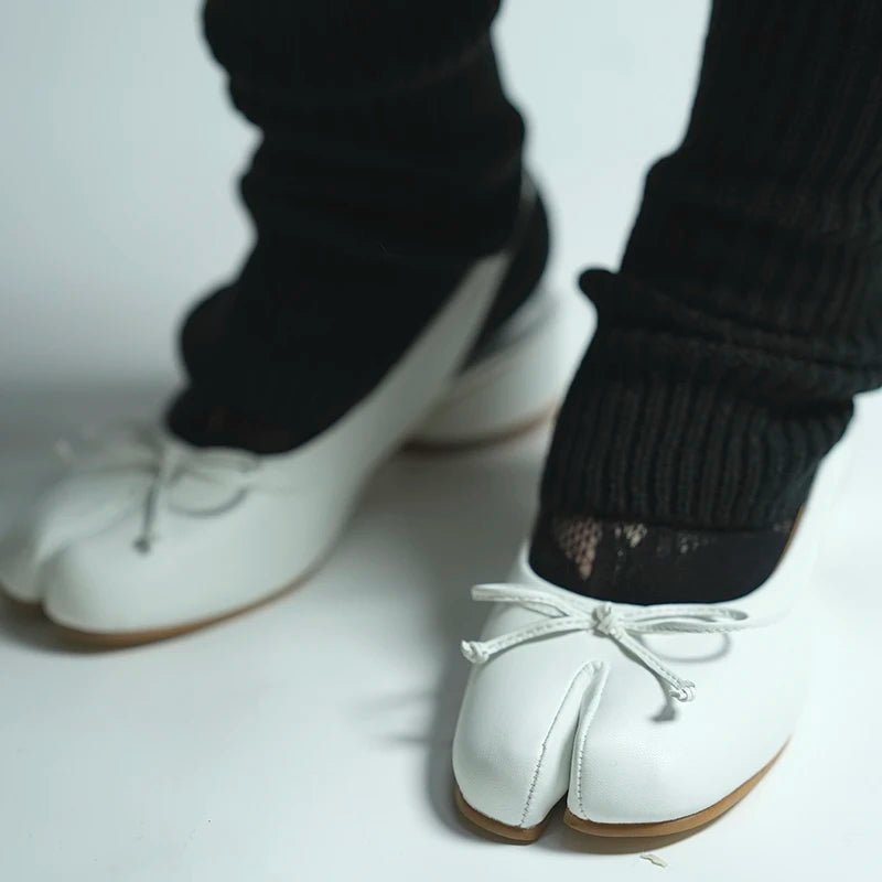 SOERA Beatrice Split - Toe Ballet Mary Jane Heels - Shoes -  White 36