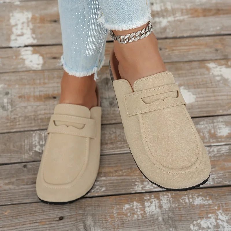 SOERA Bianca Cork Suede Mules - Shoes -  Beige 36