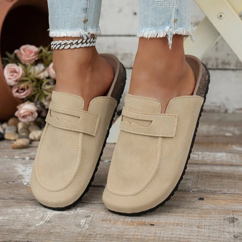 SOERA Bianca Cork Suede Mules - Shoes -  Beige 36