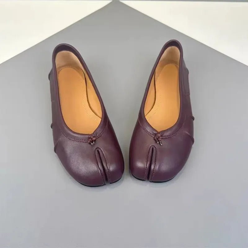 SOERA Bianca Split - Toe Leather Mules - Shoes -  Wine 36