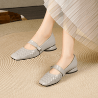 Lisbeth Scarpe Basse Intrecciate in Pelle Vegana