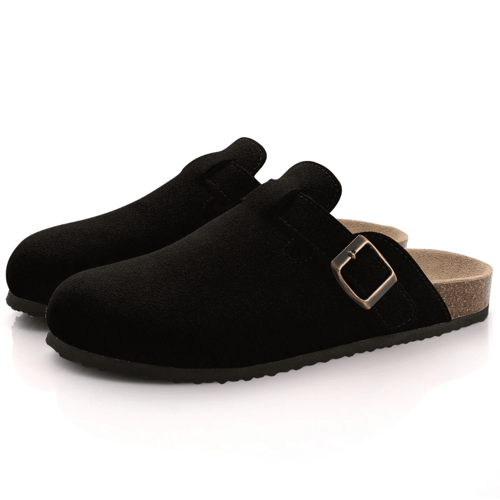SOERA Minerva Adjustable Buckle Slip - On Sandals - Shoes -  Black 36