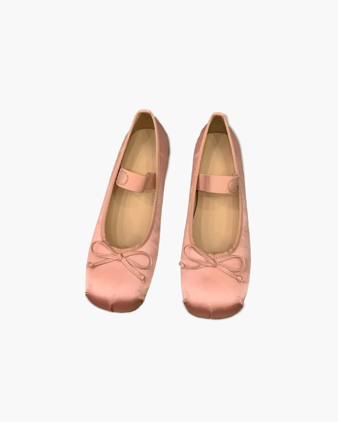 SOERA Pamela Bowtie Satin Ballet Flats - Shoes - 1005006308783003-;Tr1772045931427647465 Pink 35