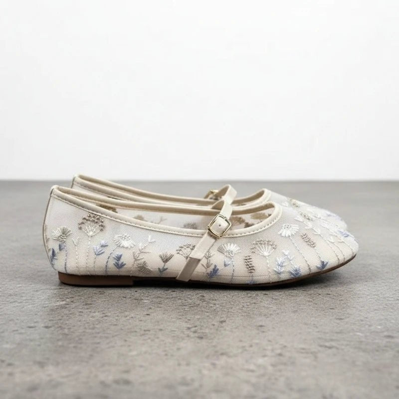 SOERA Priscilla Embroidered Ballet Flats - Shoes -  35