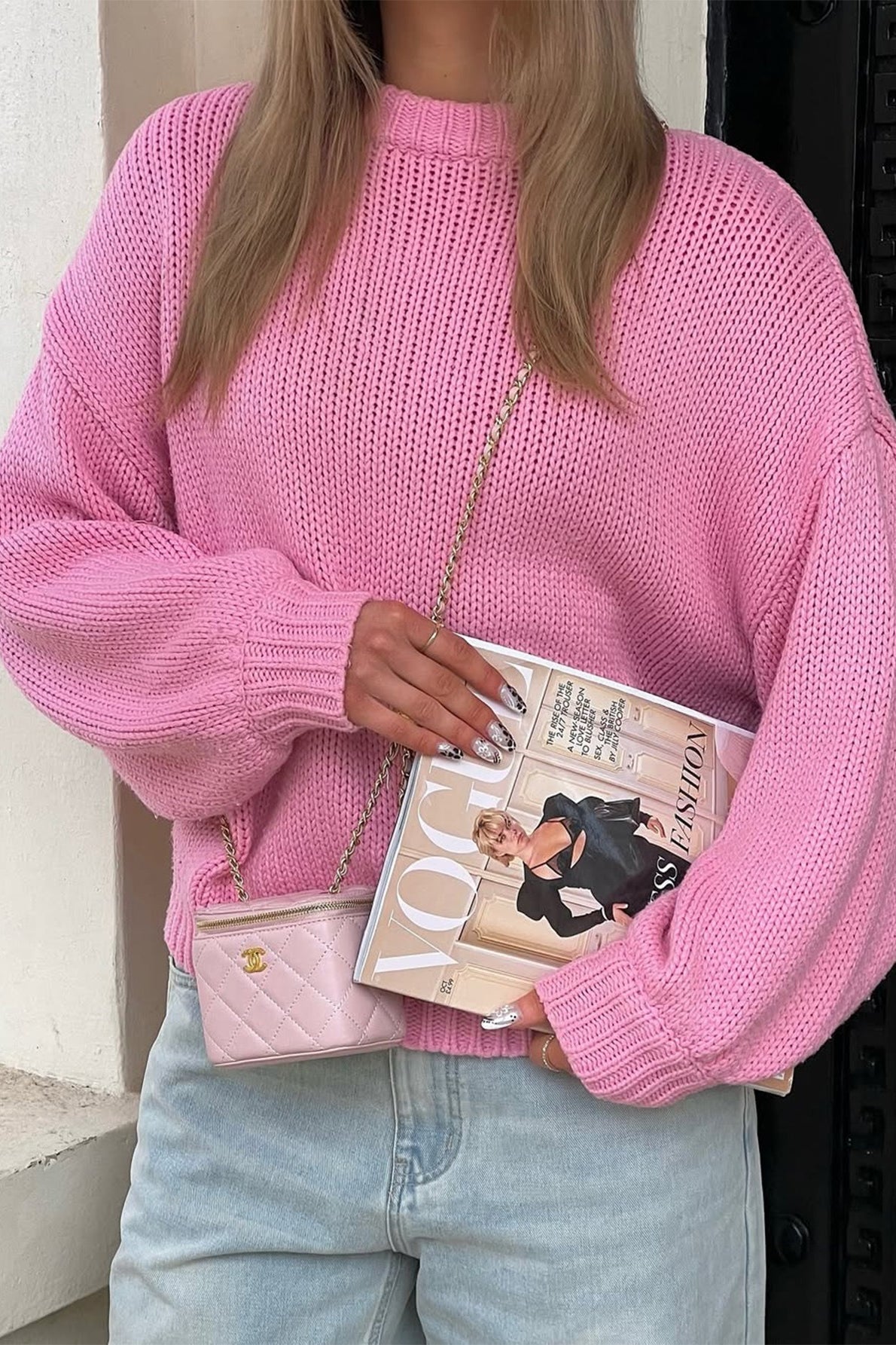 SOERA Amanda Cream Crew Neck Layering Sweater - Sweater - SOERA-319619-S-PINK-16931 Pink S