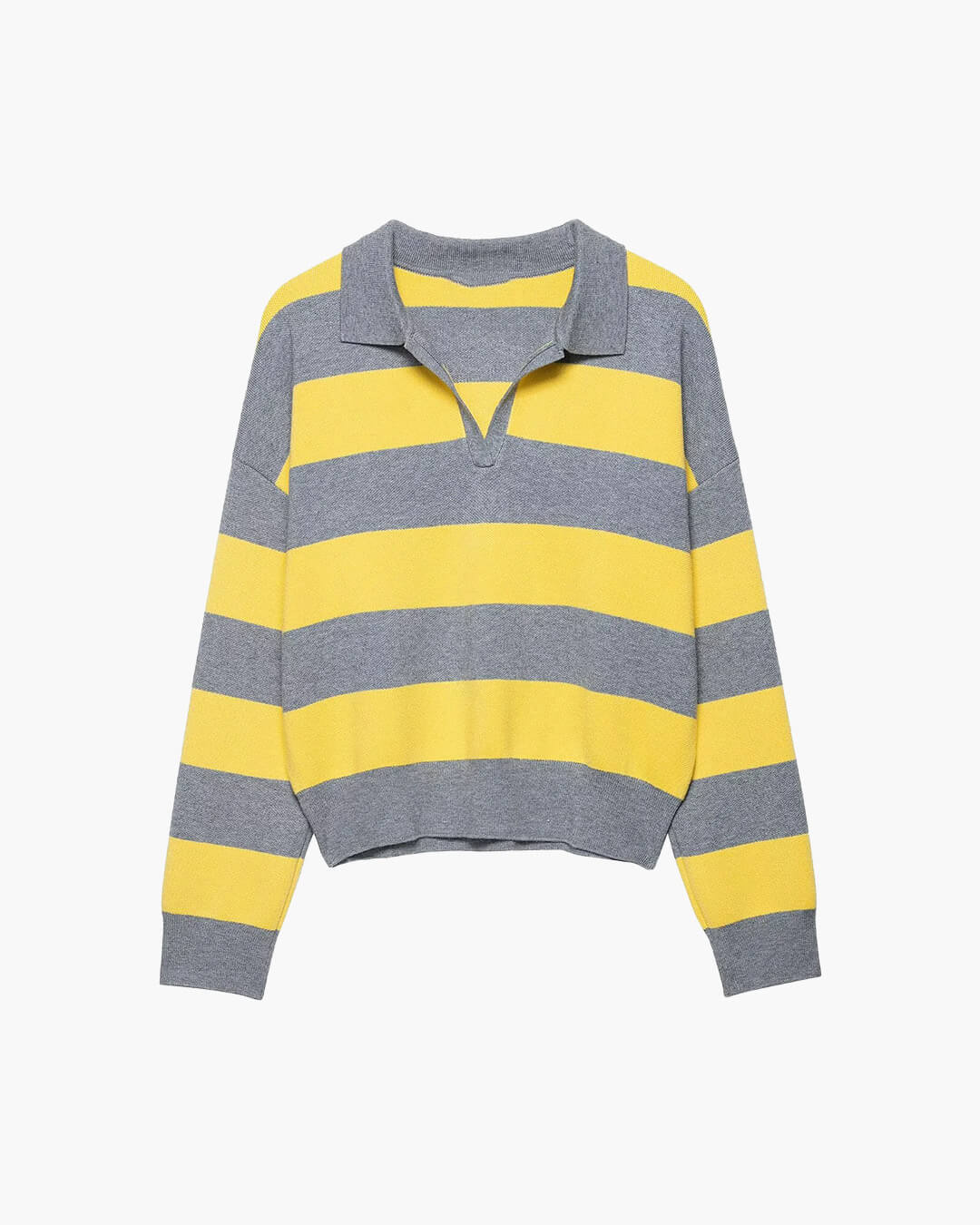 SOERA Una Striped Knitted V - Neck Pullover - Sweater -  S