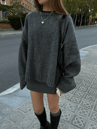 Angela Ribbed Knit Sweater