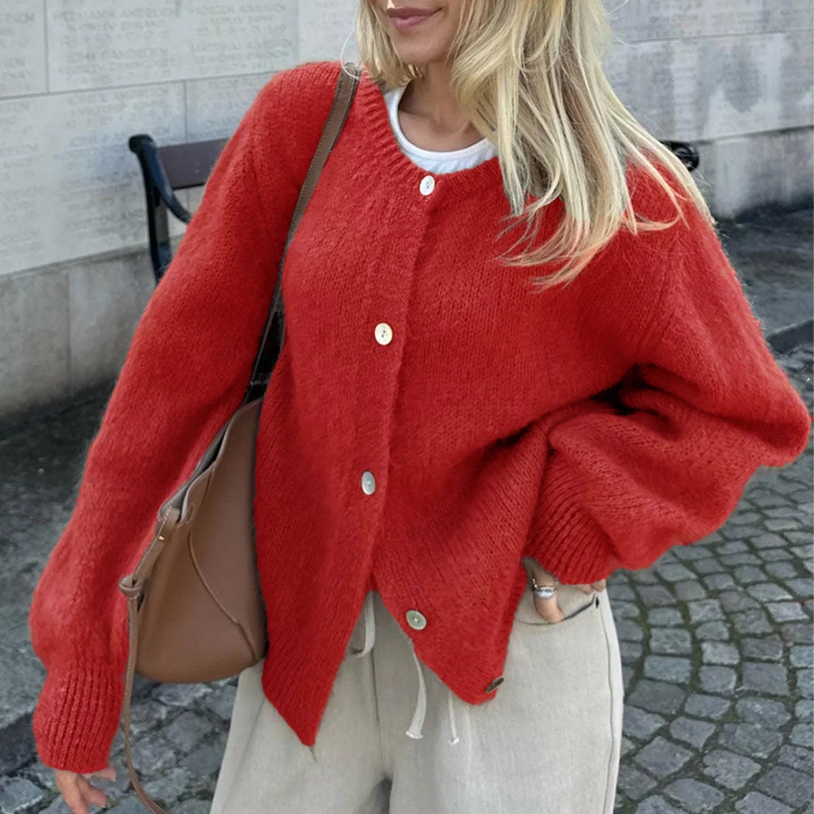 SOERA Freya Fuzzy Knit Cardigan - Sweaters & Cardigans -  Yellow S