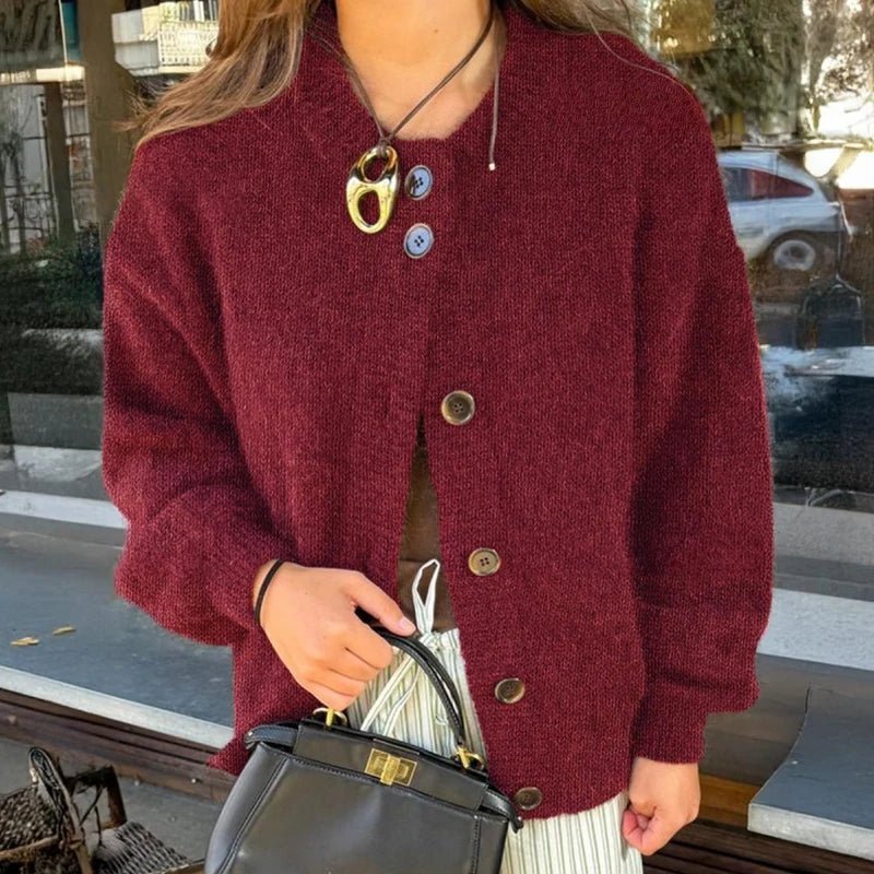 SOERA Lucy Knit Cardigan - Sweaters & Cardigans - 3256809337279348-;do1764003583419179867 Brown S
