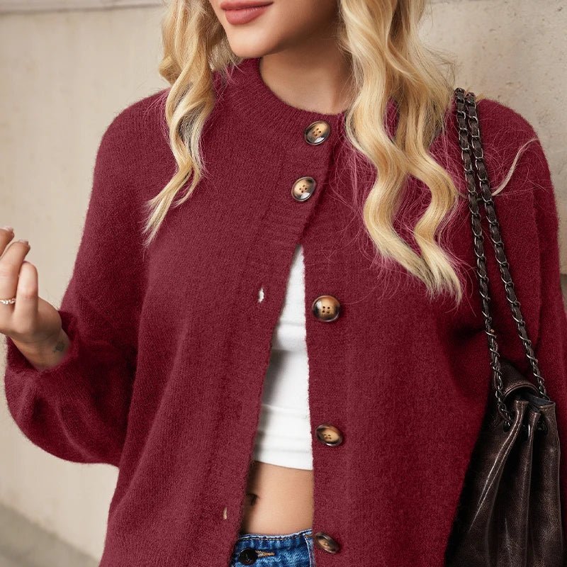 SOERA Lucy Knit Cardigan - Sweaters & Cardigans - 3256809337279348-;do1764003583419179867 Brown S