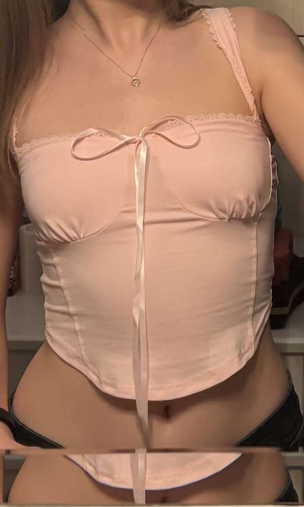 SOERA Celeste Lace Trim Cami Top - Top -  Brown XS