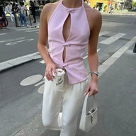 Sophie Bow Halter Neck Top